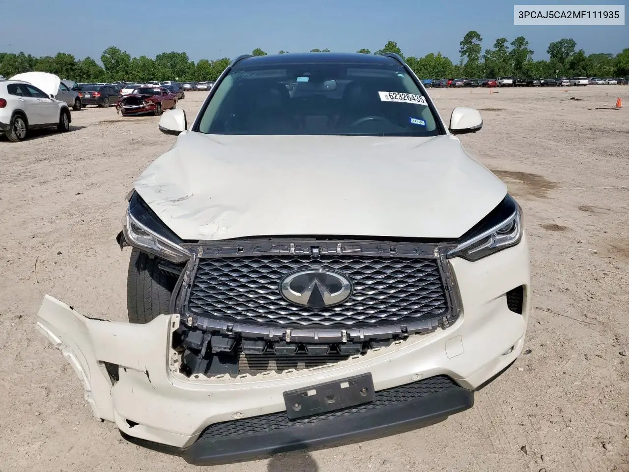 2021 Infiniti Qx50 Essential VIN: 3PCAJ5CA2MF111935 Lot: 62326435