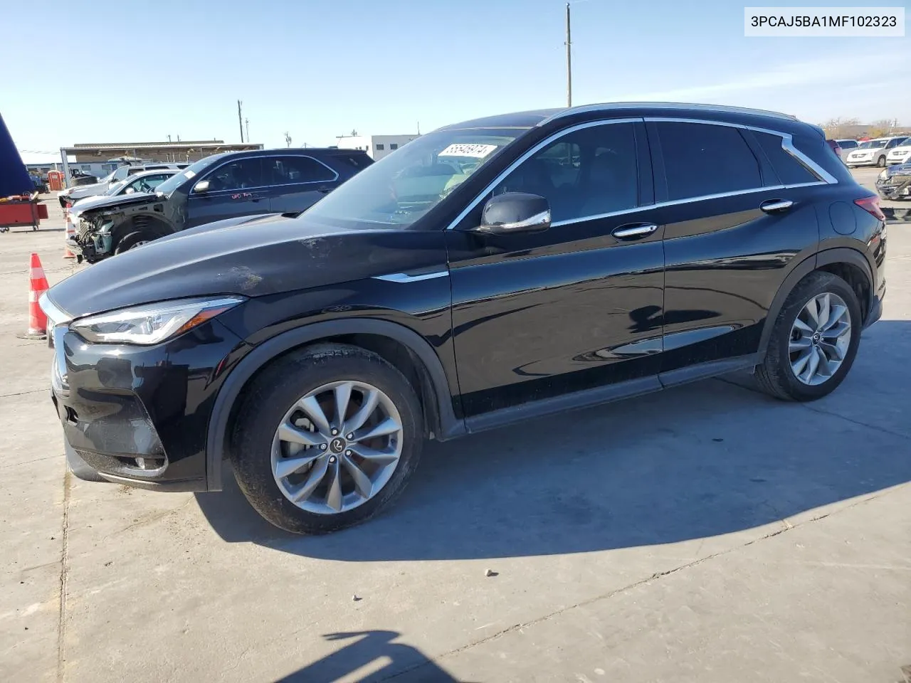 2021 Infiniti Qx50 Luxe VIN: 3PCAJ5BA1MF102323 Lot: 85545974