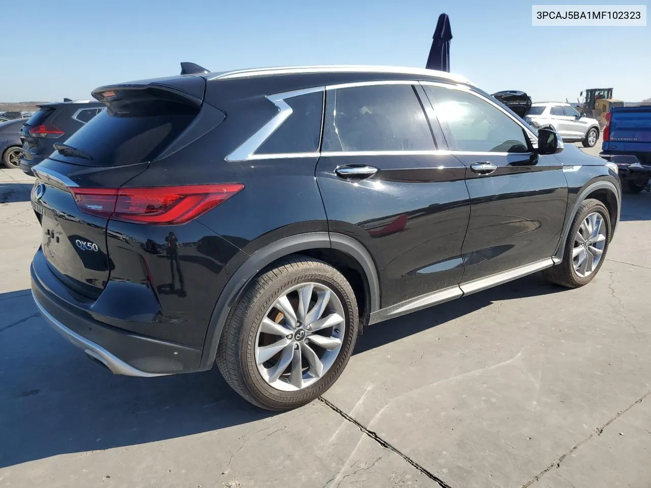 2021 Infiniti Qx50 Luxe VIN: 3PCAJ5BA1MF102323 Lot: 85545974