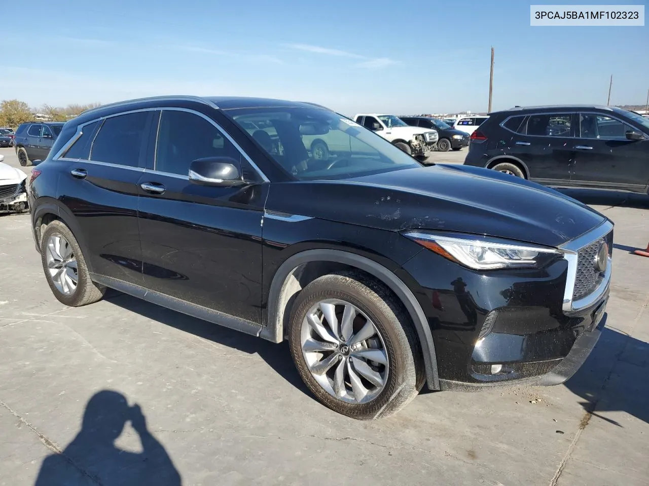 2021 Infiniti Qx50 Luxe VIN: 3PCAJ5BA1MF102323 Lot: 85545974