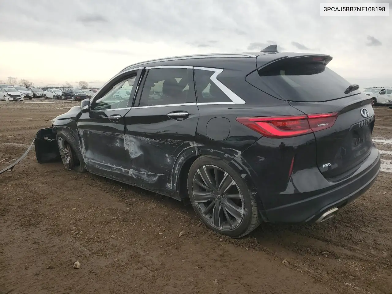 2022 Infiniti Qx50 Luxe VIN: 3PCAJ5BB7NF108198 Lot: 51689915