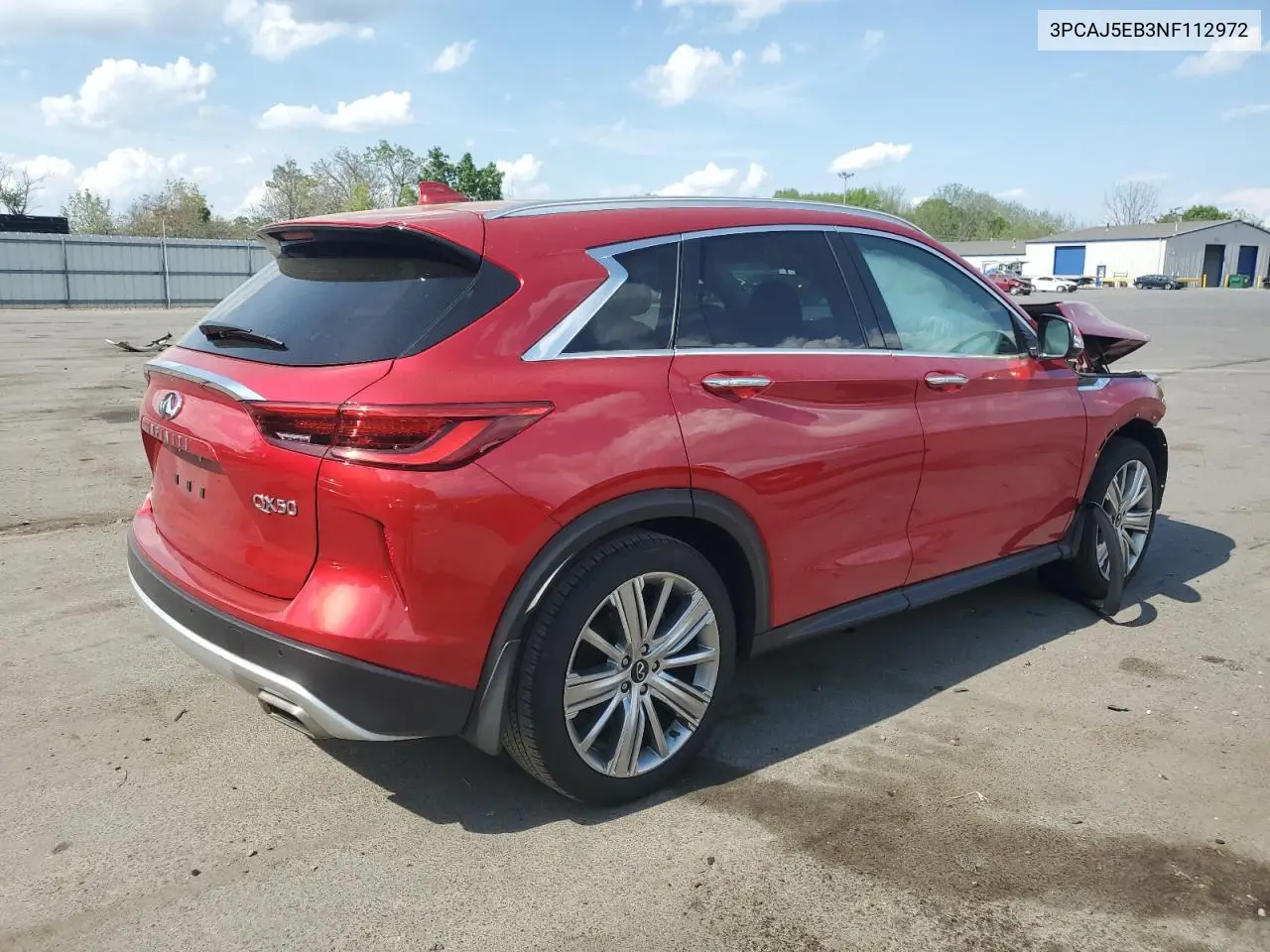 2022 Infiniti Qx50 Sensory VIN: 3PCAJ5EB3NF112972 Lot: 55533665