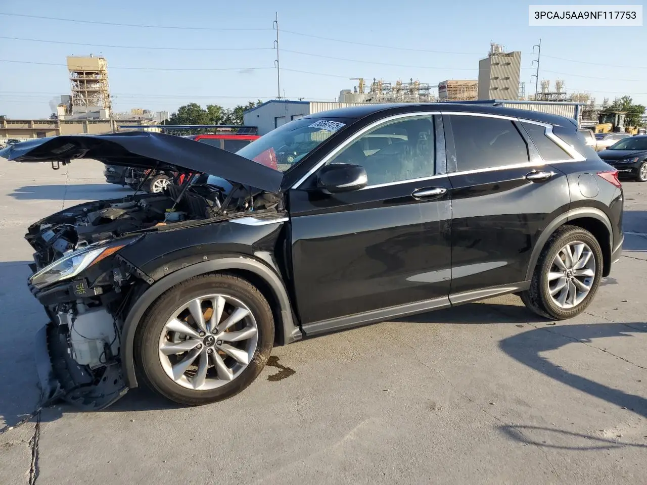 2022 Infiniti Qx50 Pure VIN: 3PCAJ5AA9NF117753 Lot: 56597475