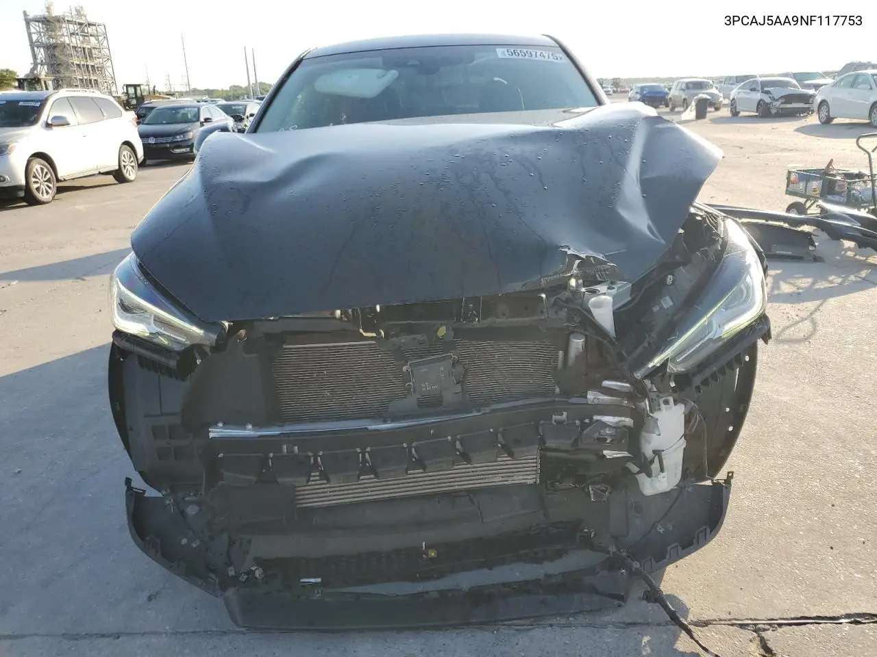 2022 Infiniti Qx50 Pure VIN: 3PCAJ5AA9NF117753 Lot: 56597475