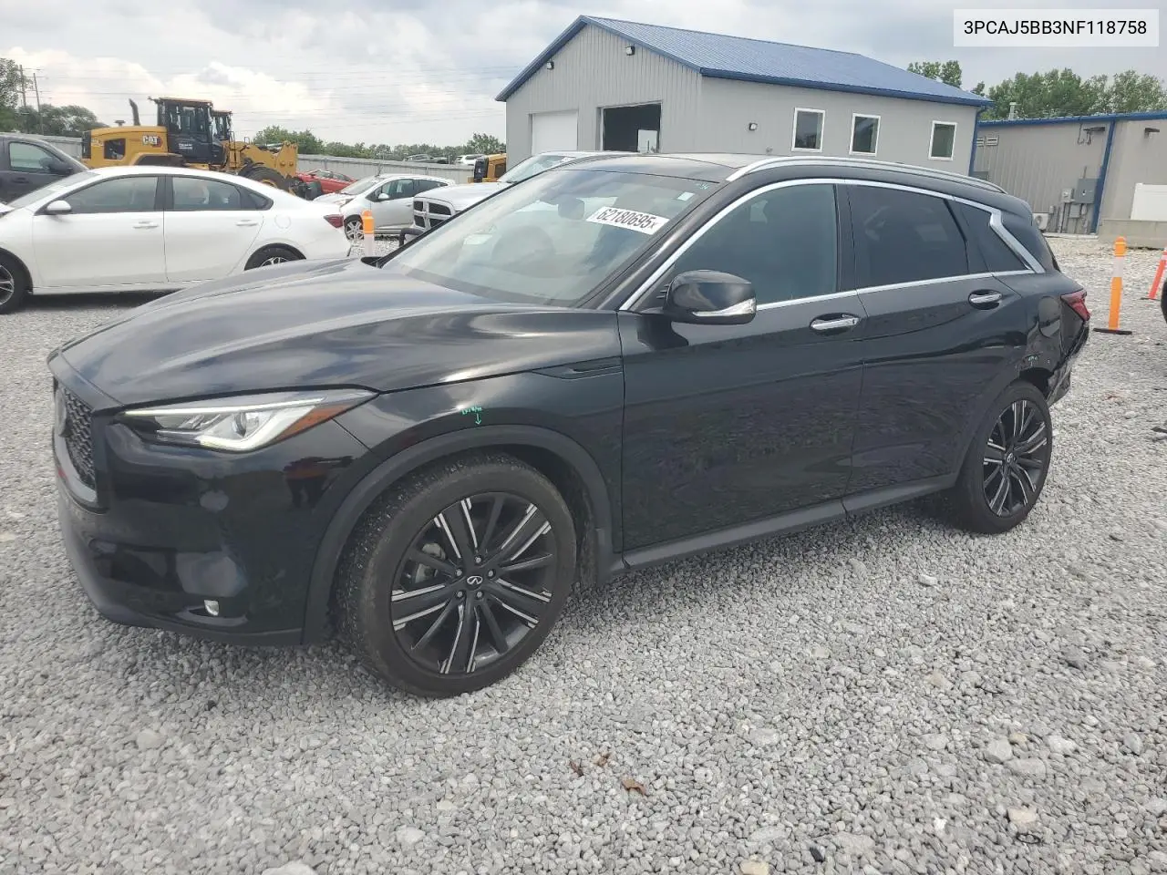 2022 Infiniti Qx50 Luxe VIN: 3PCAJ5BB3NF118758 Lot: 62180695