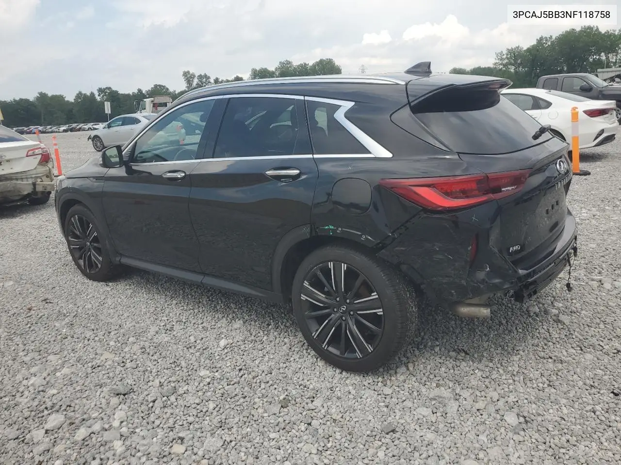 2022 Infiniti Qx50 Luxe VIN: 3PCAJ5BB3NF118758 Lot: 62180695
