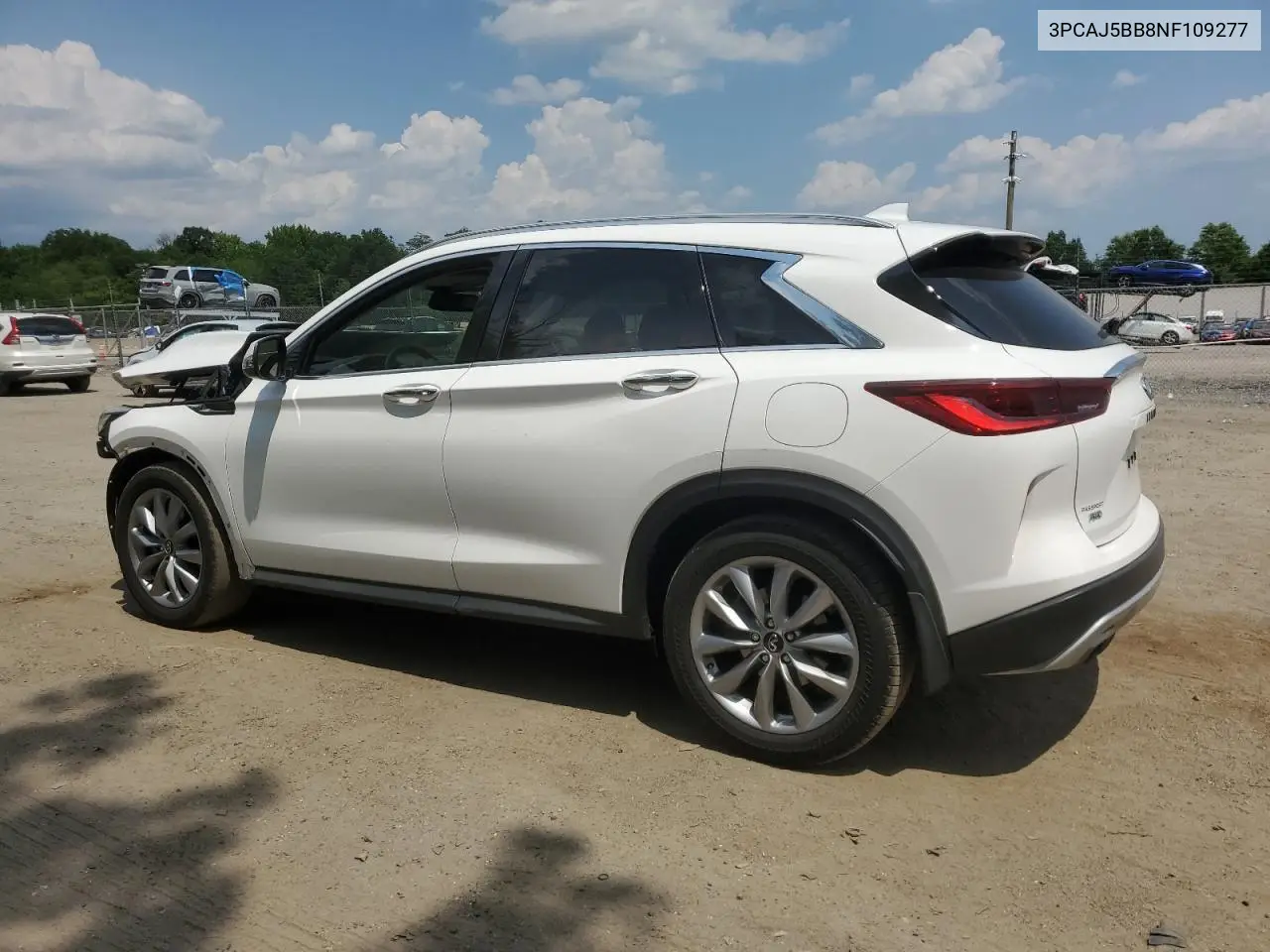 2022 Infiniti Qx50 Luxe VIN: 3PCAJ5BB8NF109277 Lot: 62569585