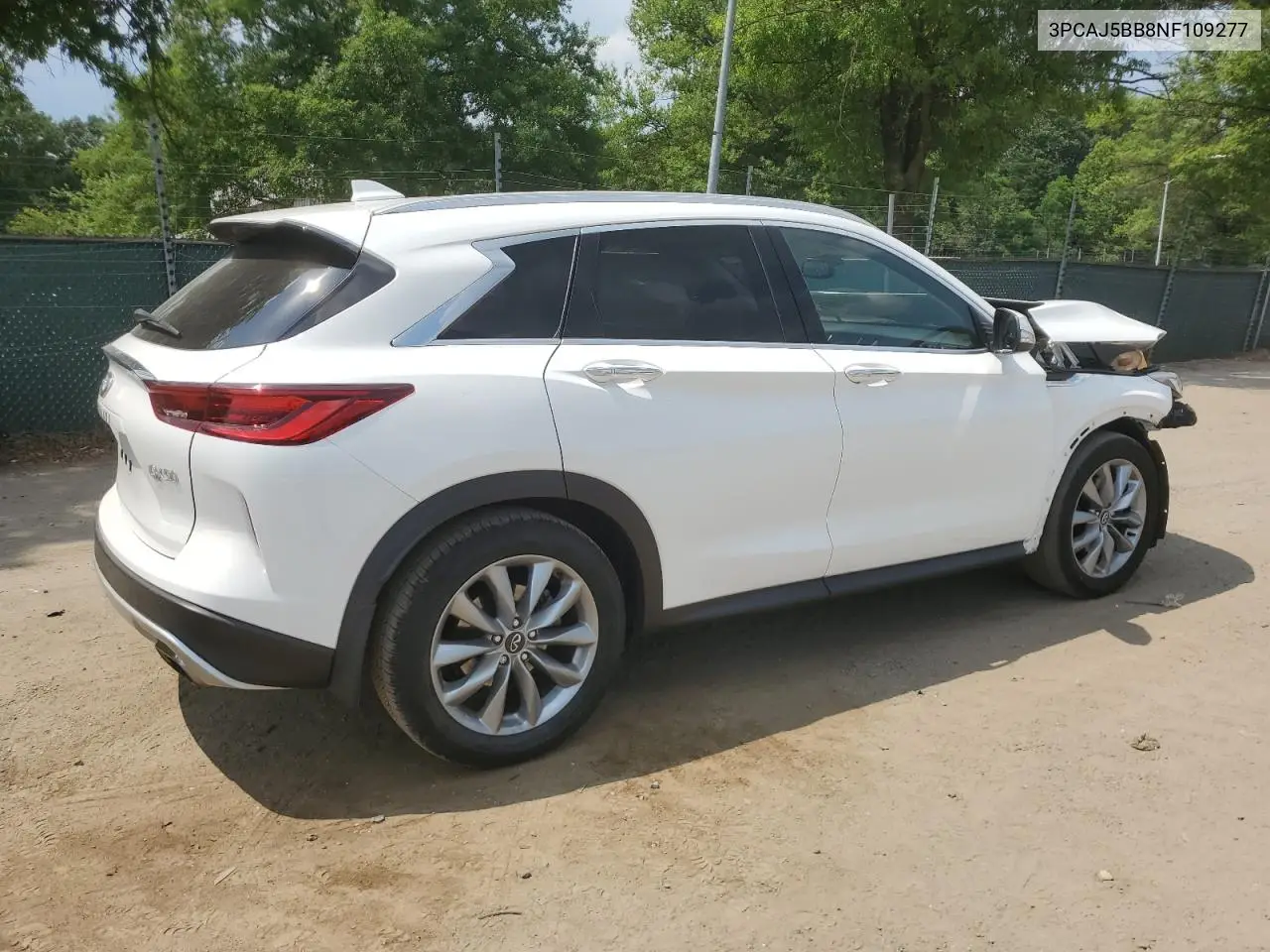 2022 Infiniti Qx50 Luxe VIN: 3PCAJ5BB8NF109277 Lot: 62569585