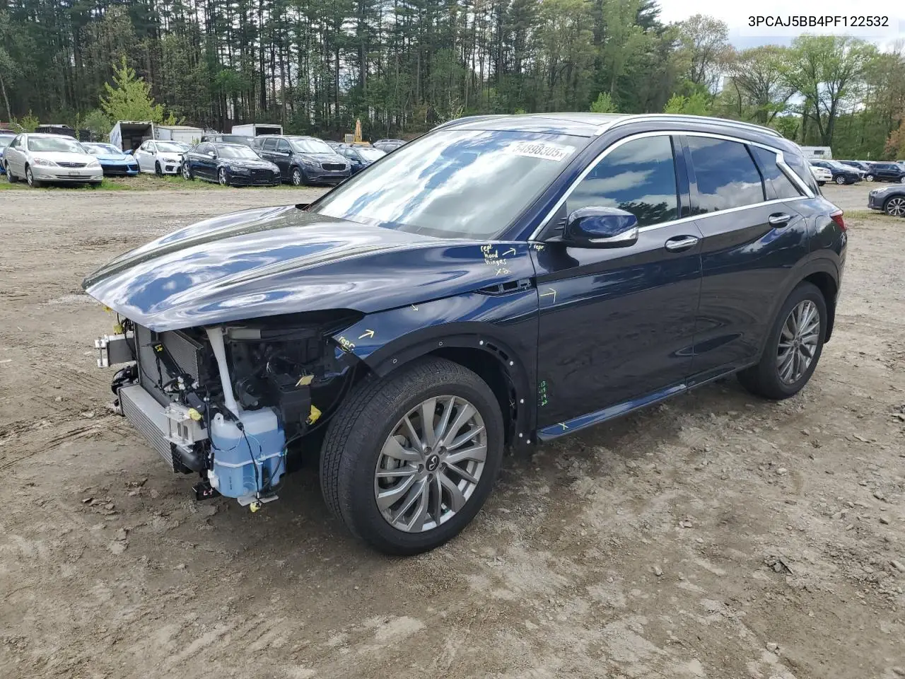 2023 Infiniti Qx50 Luxe VIN: 3PCAJ5BB4PF122532 Lot: 54898305