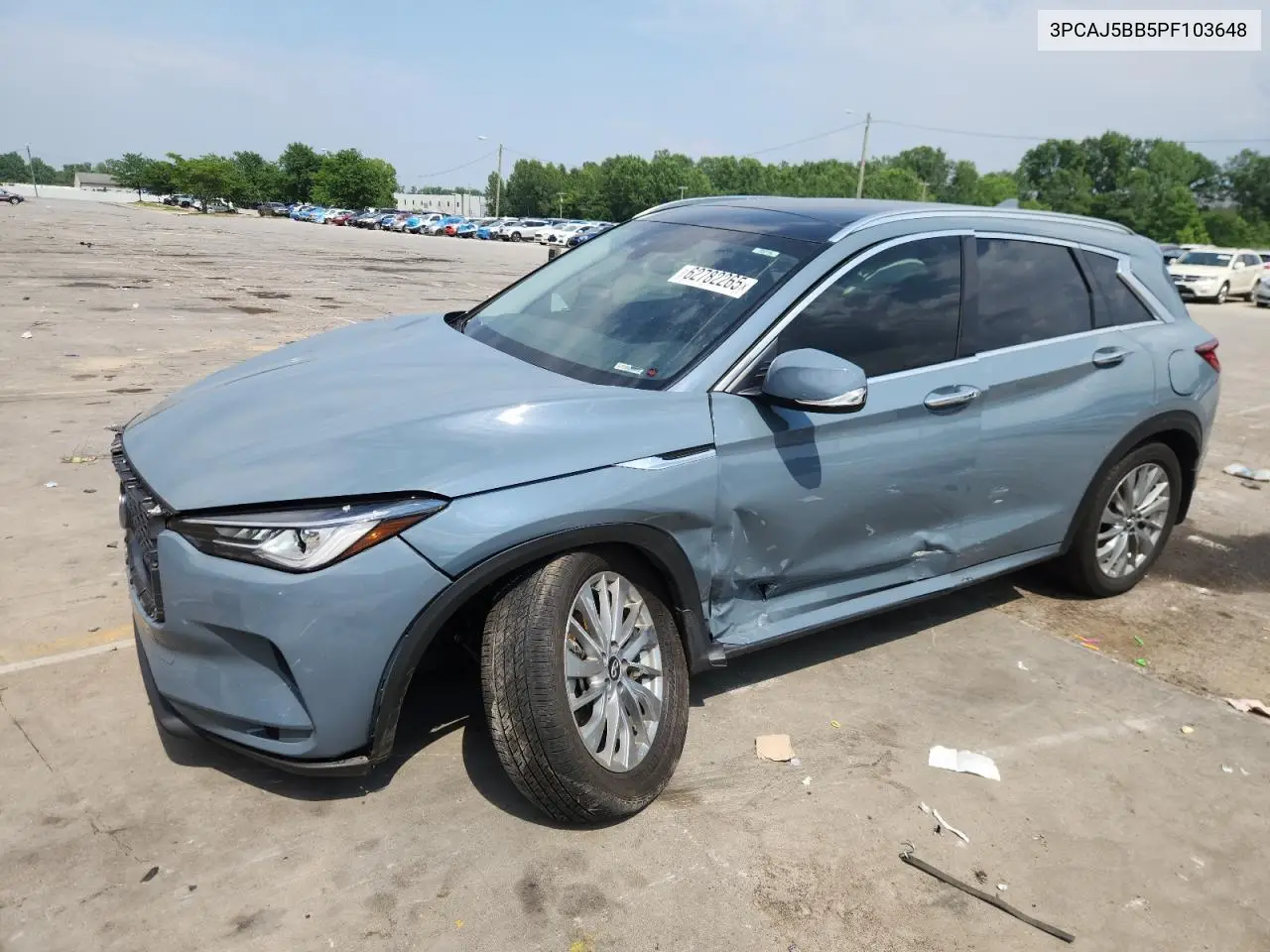 2023 Infiniti Qx50 Luxe VIN: 3PCAJ5BB5PF103648 Lot: 62782265