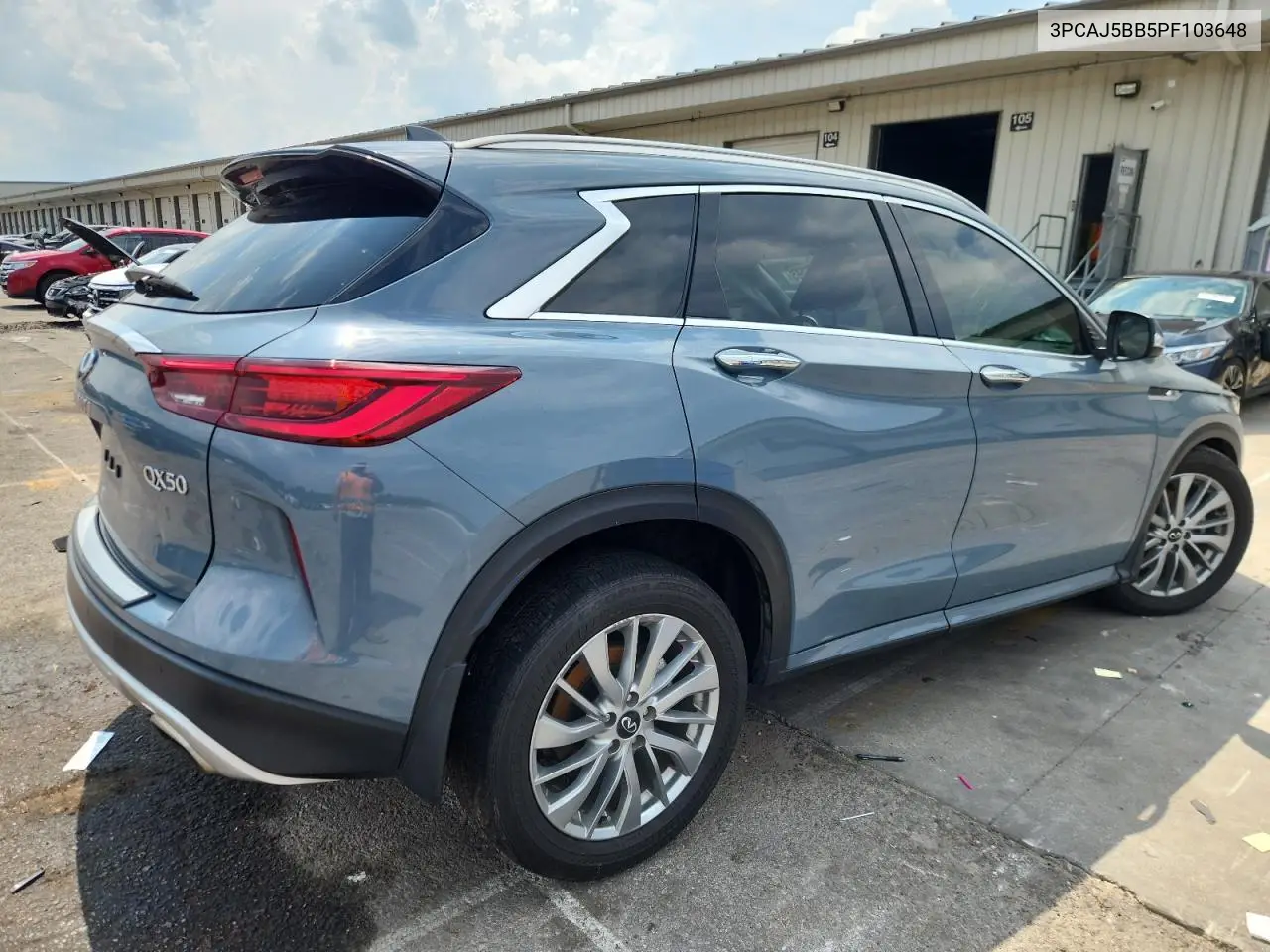2023 Infiniti Qx50 Luxe VIN: 3PCAJ5BB5PF103648 Lot: 62782265