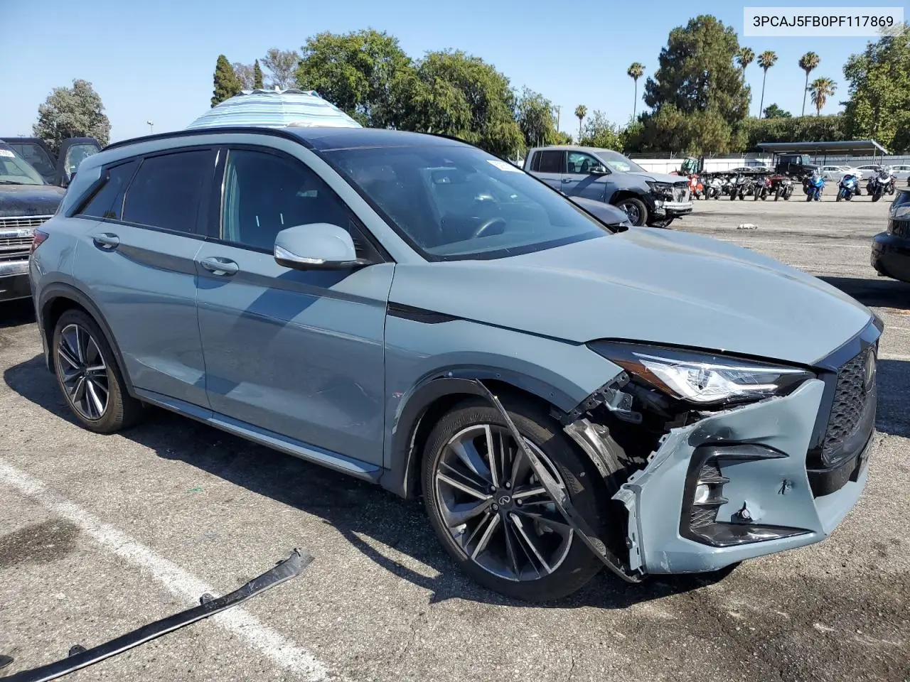 2023 Infiniti Qx50 Sport VIN: 3PCAJ5FB0PF117869 Lot: 62851095
