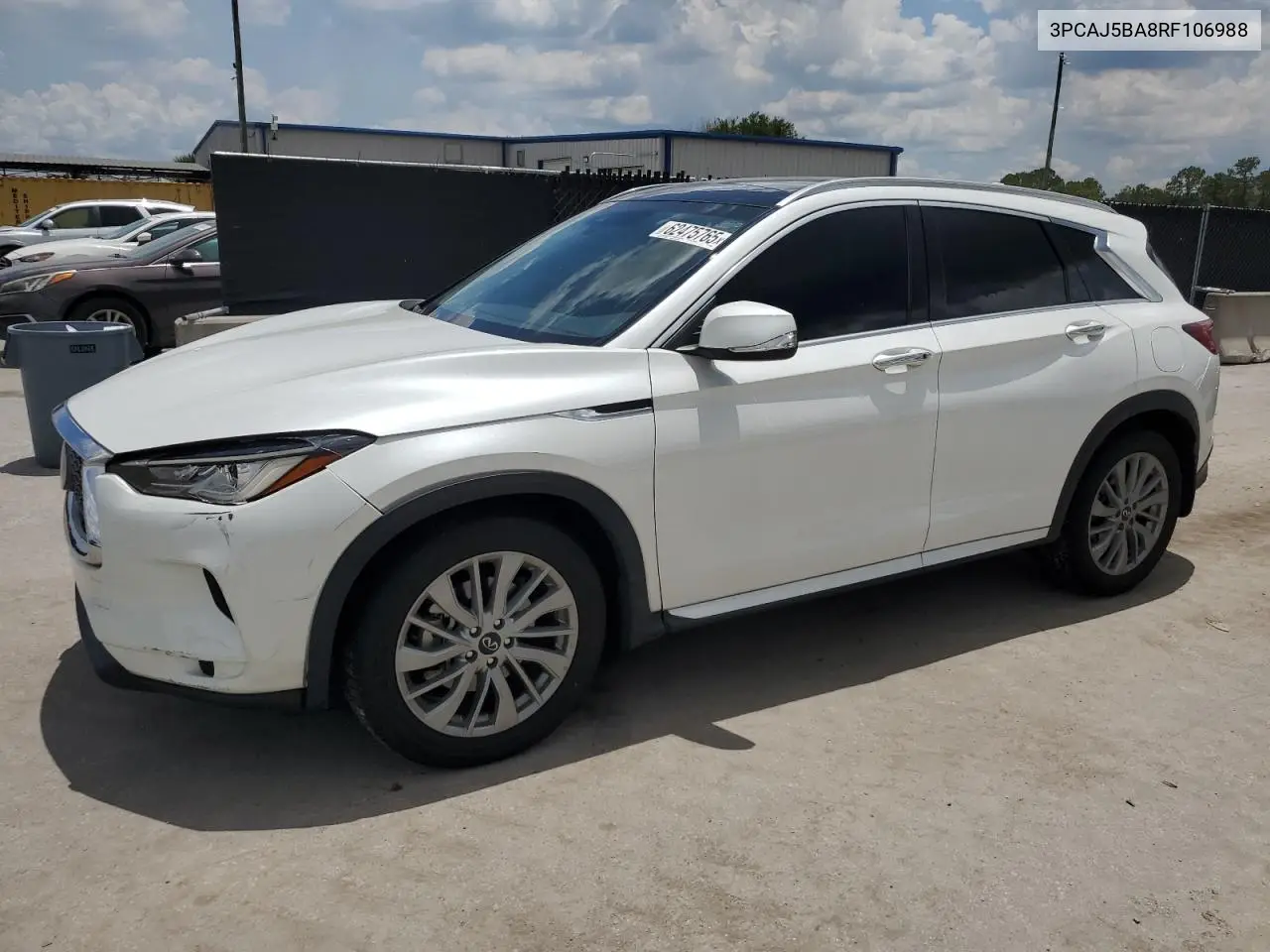 2024 Infiniti Qx50 Luxe VIN: 3PCAJ5BA8RF106988 Lot: 62475765