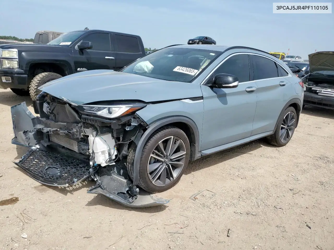 2023 Infiniti Qx55 Luxe VIN: 3PCAJ5JR4PF110105 Lot: 63426065