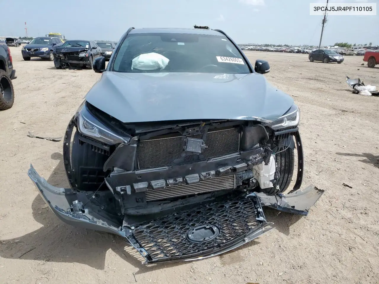 2023 Infiniti Qx55 Luxe VIN: 3PCAJ5JR4PF110105 Lot: 63426065