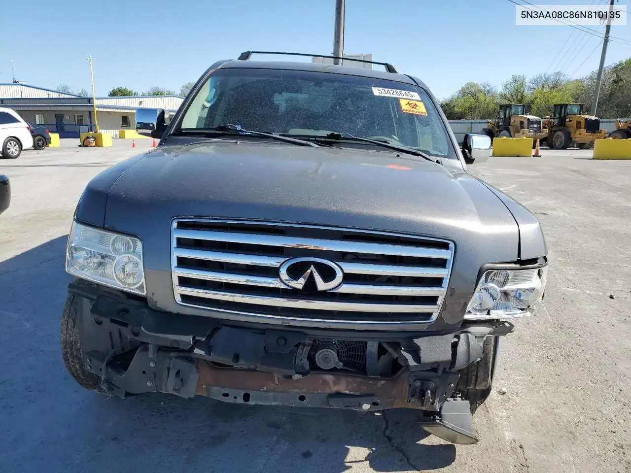 2006 Infiniti Qx56 VIN: 5N3AA08C86N810135 Lot: 53428645