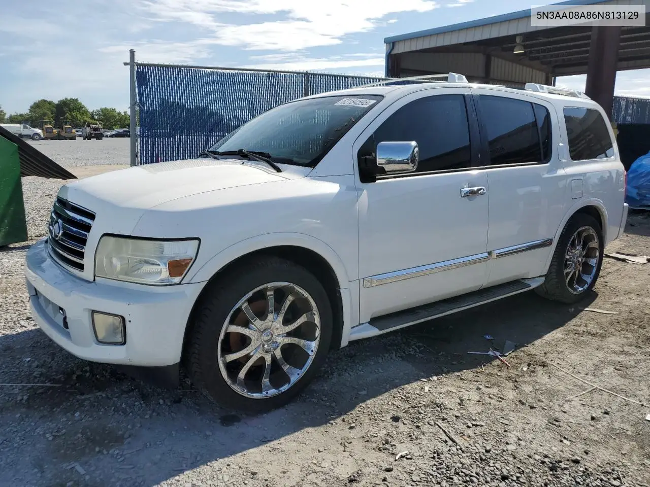 2006 Infiniti Qx56 VIN: 5N3AA08A86N813129 Lot: 62184595