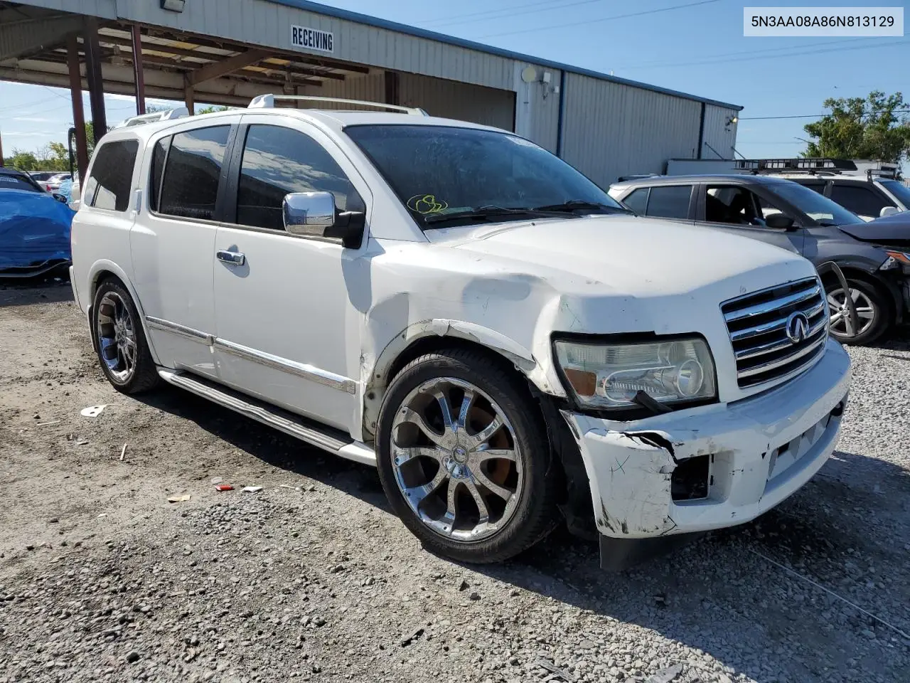 2006 Infiniti Qx56 VIN: 5N3AA08A86N813129 Lot: 62184595