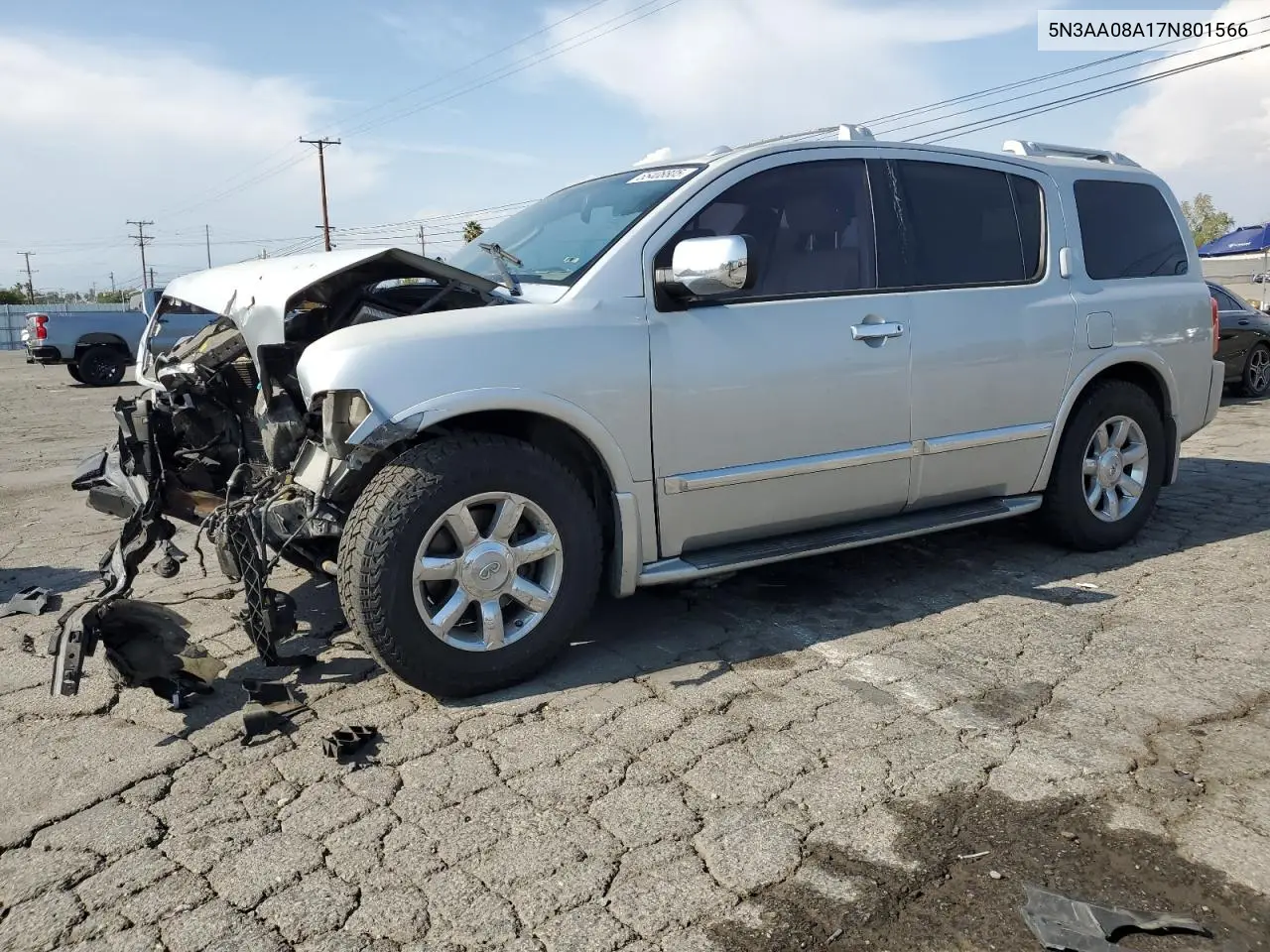 2007 Infiniti Qx56 VIN: 5N3AA08A17N801566 Lot: 55408805