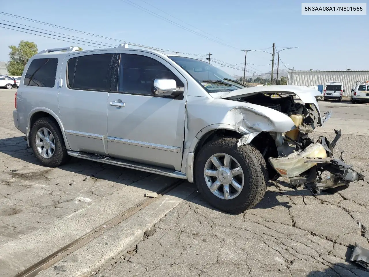 2007 Infiniti Qx56 VIN: 5N3AA08A17N801566 Lot: 55408805