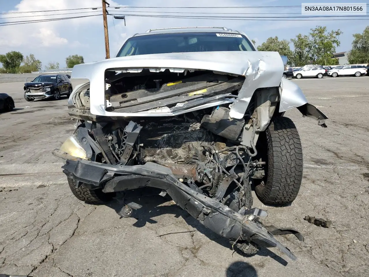 2007 Infiniti Qx56 VIN: 5N3AA08A17N801566 Lot: 55408805
