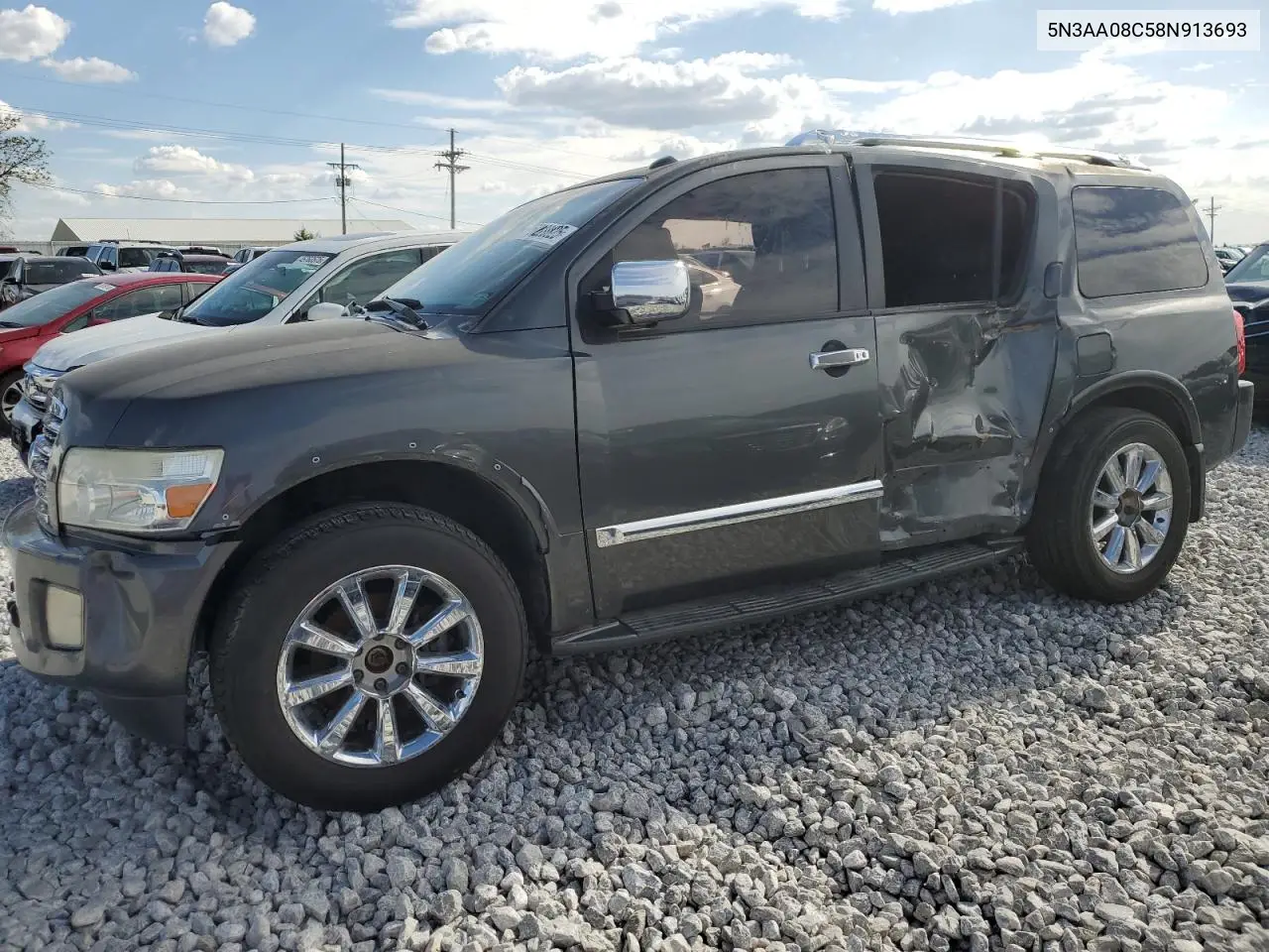 2008 Infiniti Qx56 VIN: 5N3AA08C58N913693 Lot: 50220825