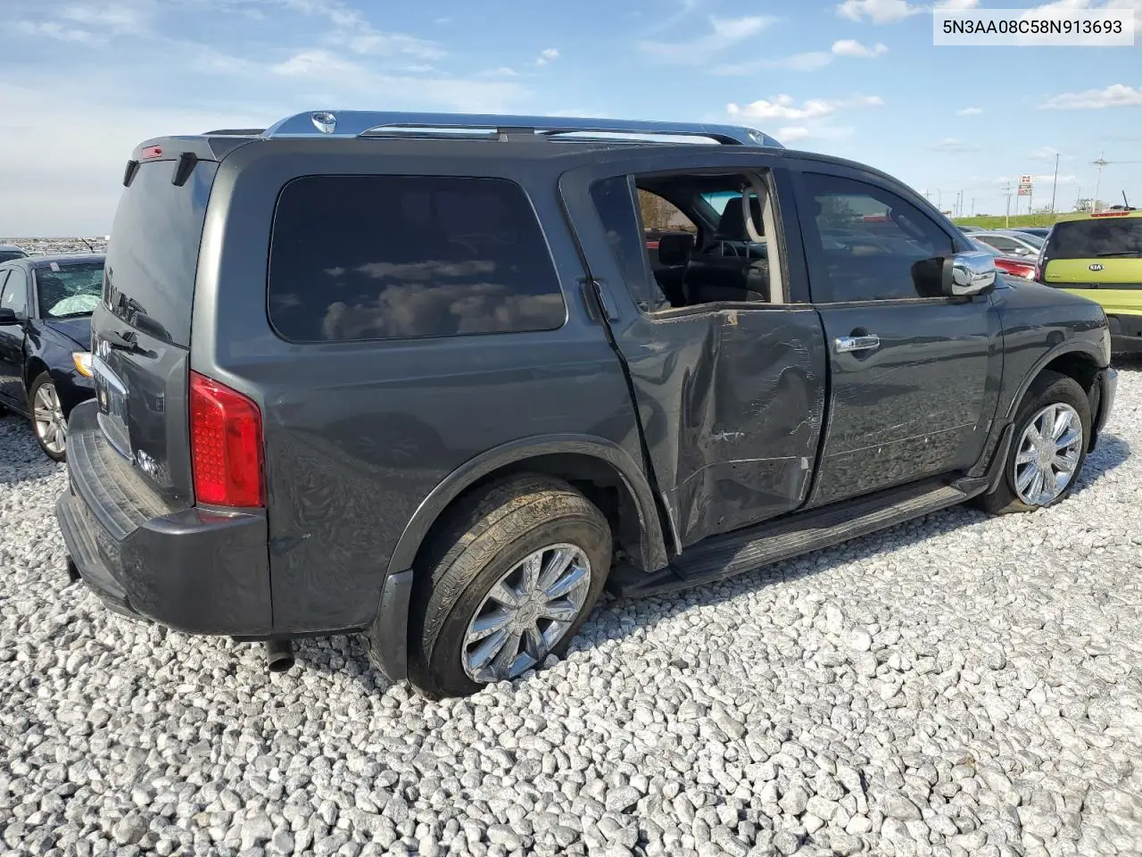 2008 Infiniti Qx56 VIN: 5N3AA08C58N913693 Lot: 50220825