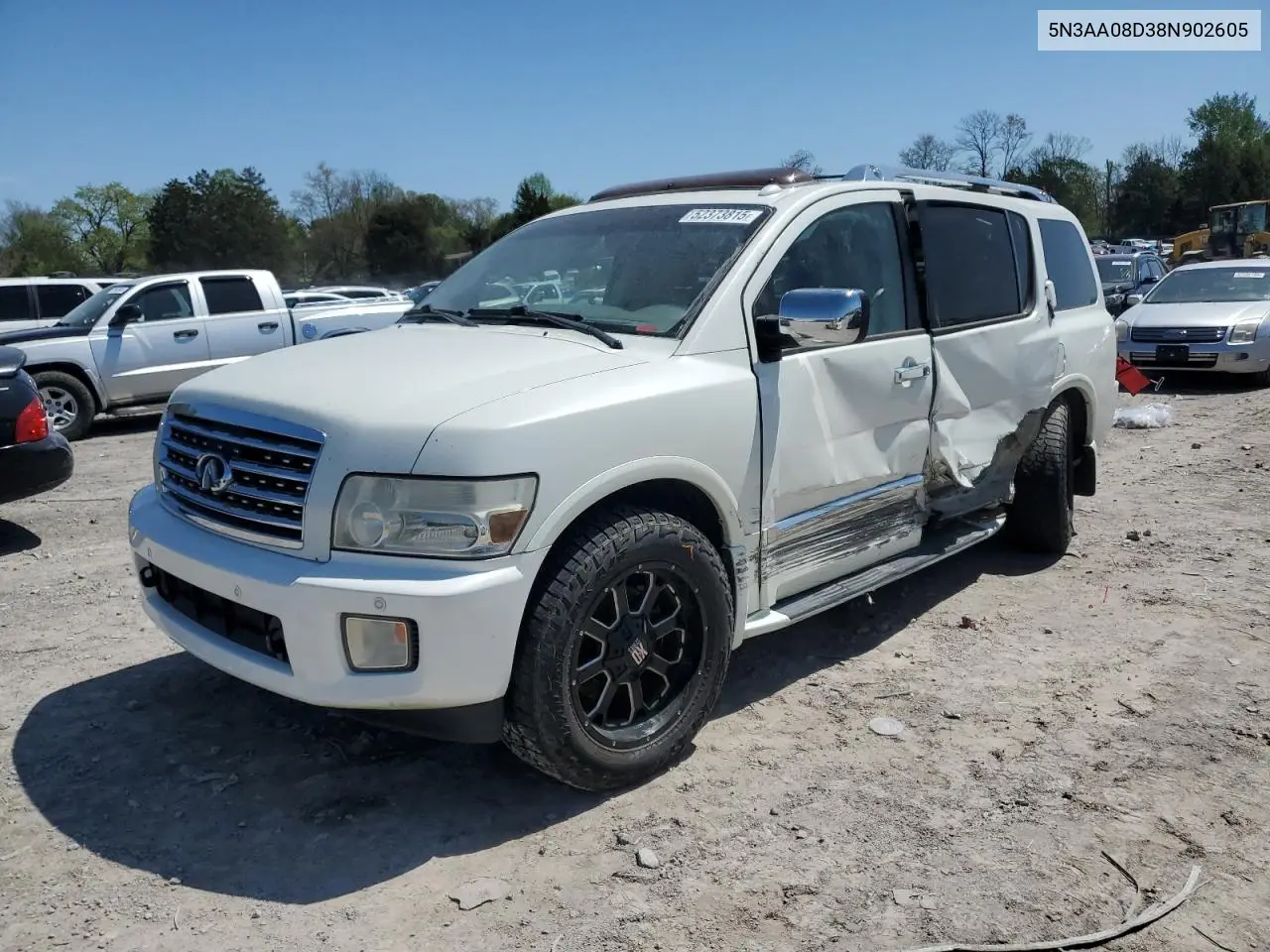 2008 Infiniti Qx56 VIN: 5N3AA08D38N902605 Lot: 52373815