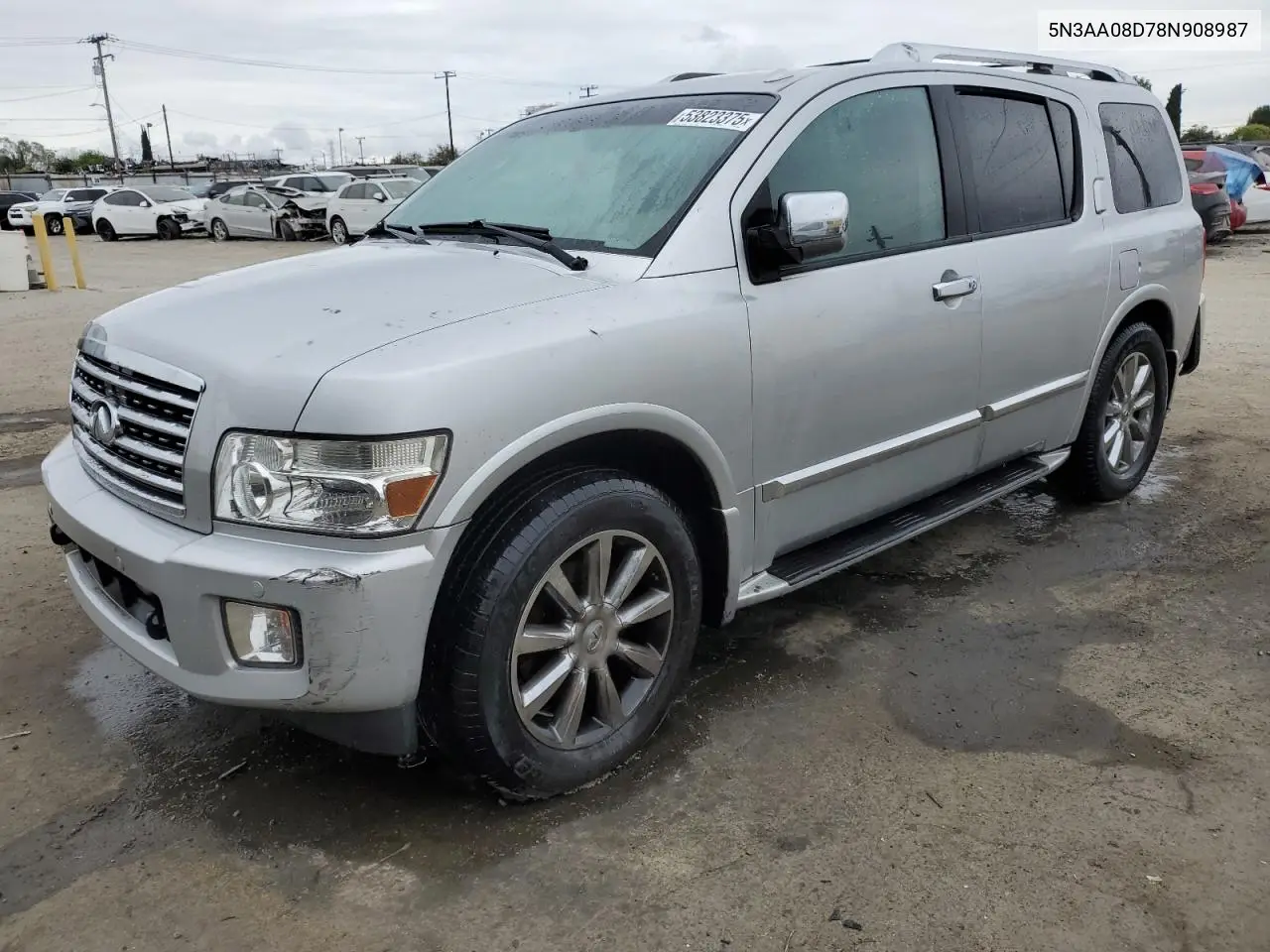 2008 Infiniti Qx56 VIN: 5N3AA08D78N908987 Lot: 53823375