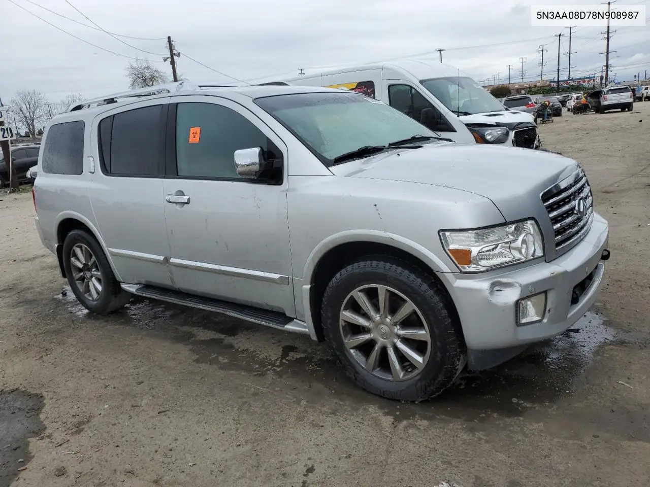 2008 Infiniti Qx56 VIN: 5N3AA08D78N908987 Lot: 53823375