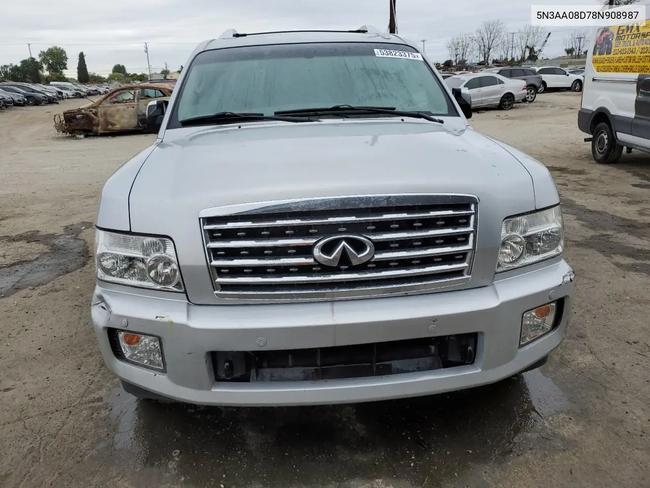2008 Infiniti Qx56 VIN: 5N3AA08D78N908987 Lot: 53823375