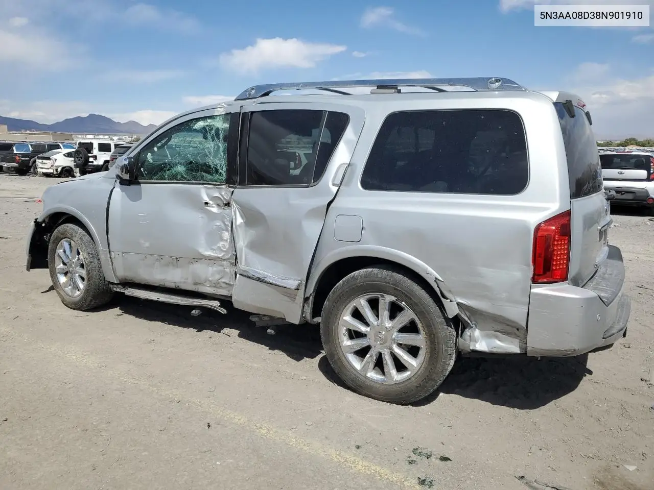 2008 Infiniti Qx56 VIN: 5N3AA08D38N901910 Lot: 53956805