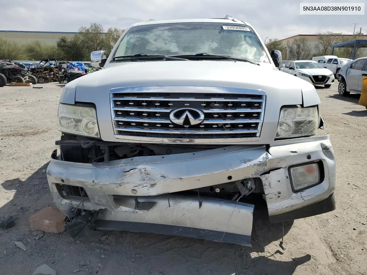 2008 Infiniti Qx56 VIN: 5N3AA08D38N901910 Lot: 53956805
