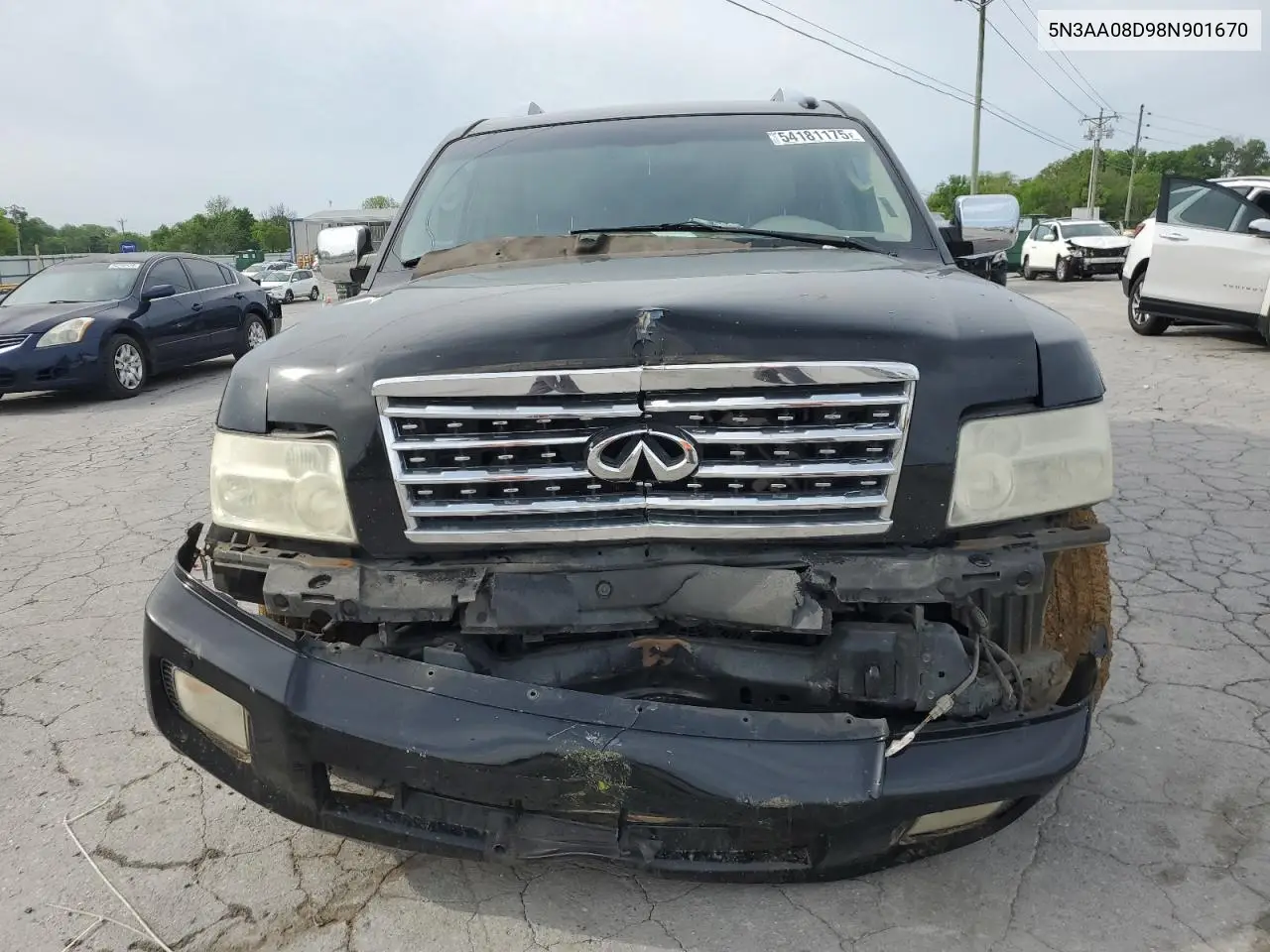 2008 Infiniti Qx56 VIN: 5N3AA08D98N901670 Lot: 54181175