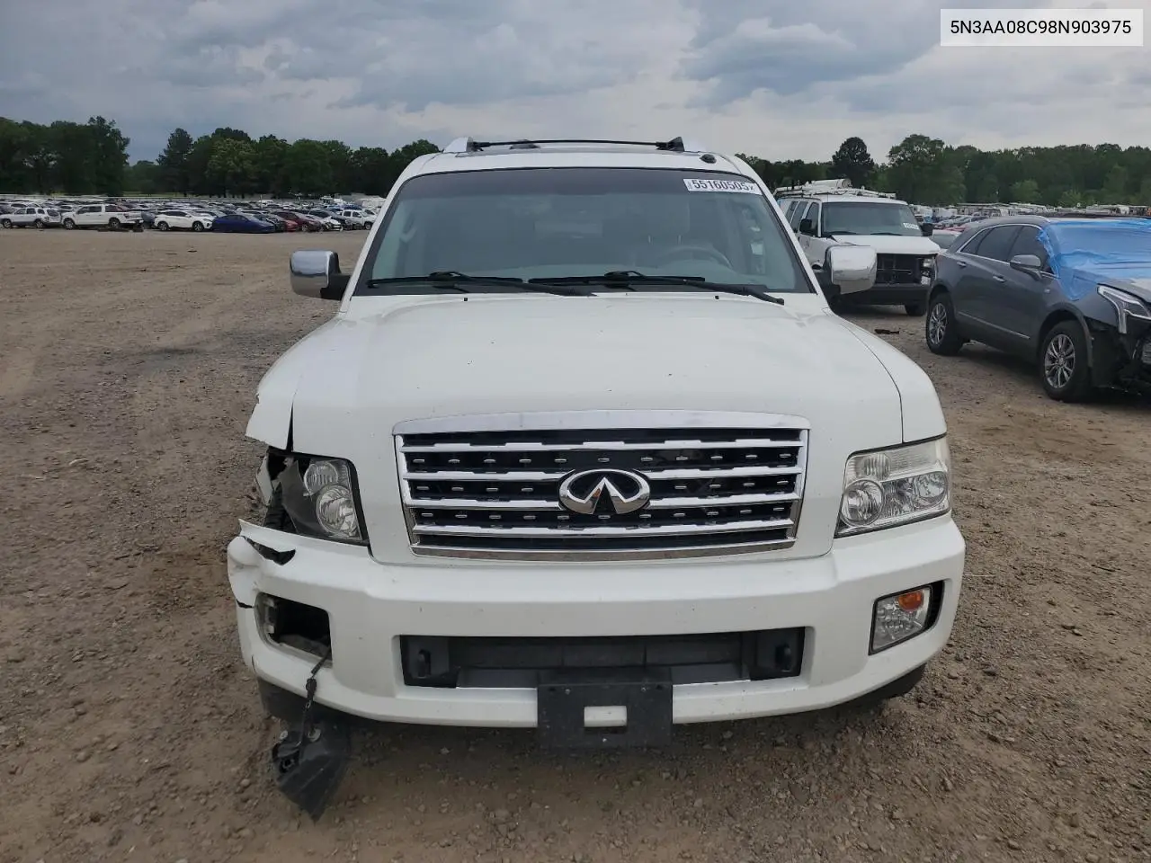 2008 Infiniti Qx56 VIN: 5N3AA08C98N903975 Lot: 55160505
