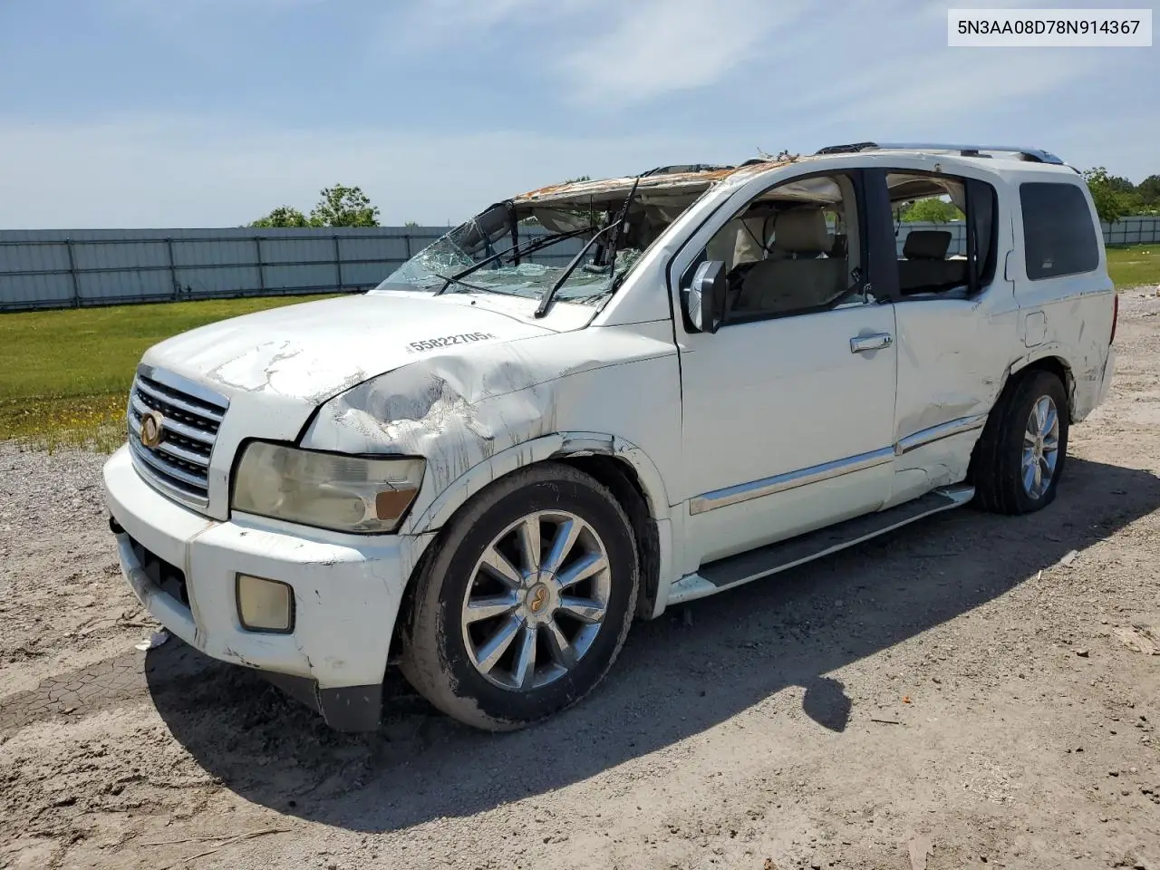 2008 Infiniti Qx56 VIN: 5N3AA08D78N914367 Lot: 55822705
