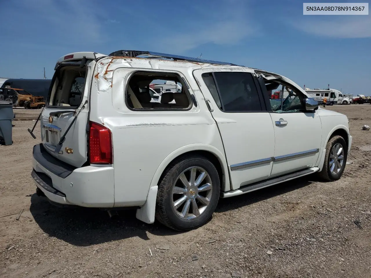 2008 Infiniti Qx56 VIN: 5N3AA08D78N914367 Lot: 55822705