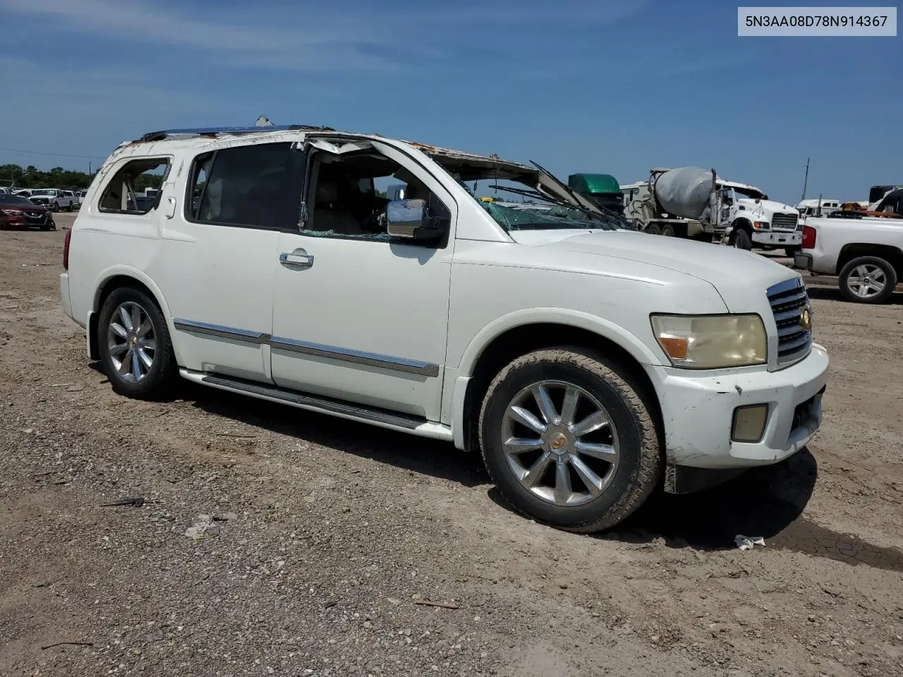 2008 Infiniti Qx56 VIN: 5N3AA08D78N914367 Lot: 55822705