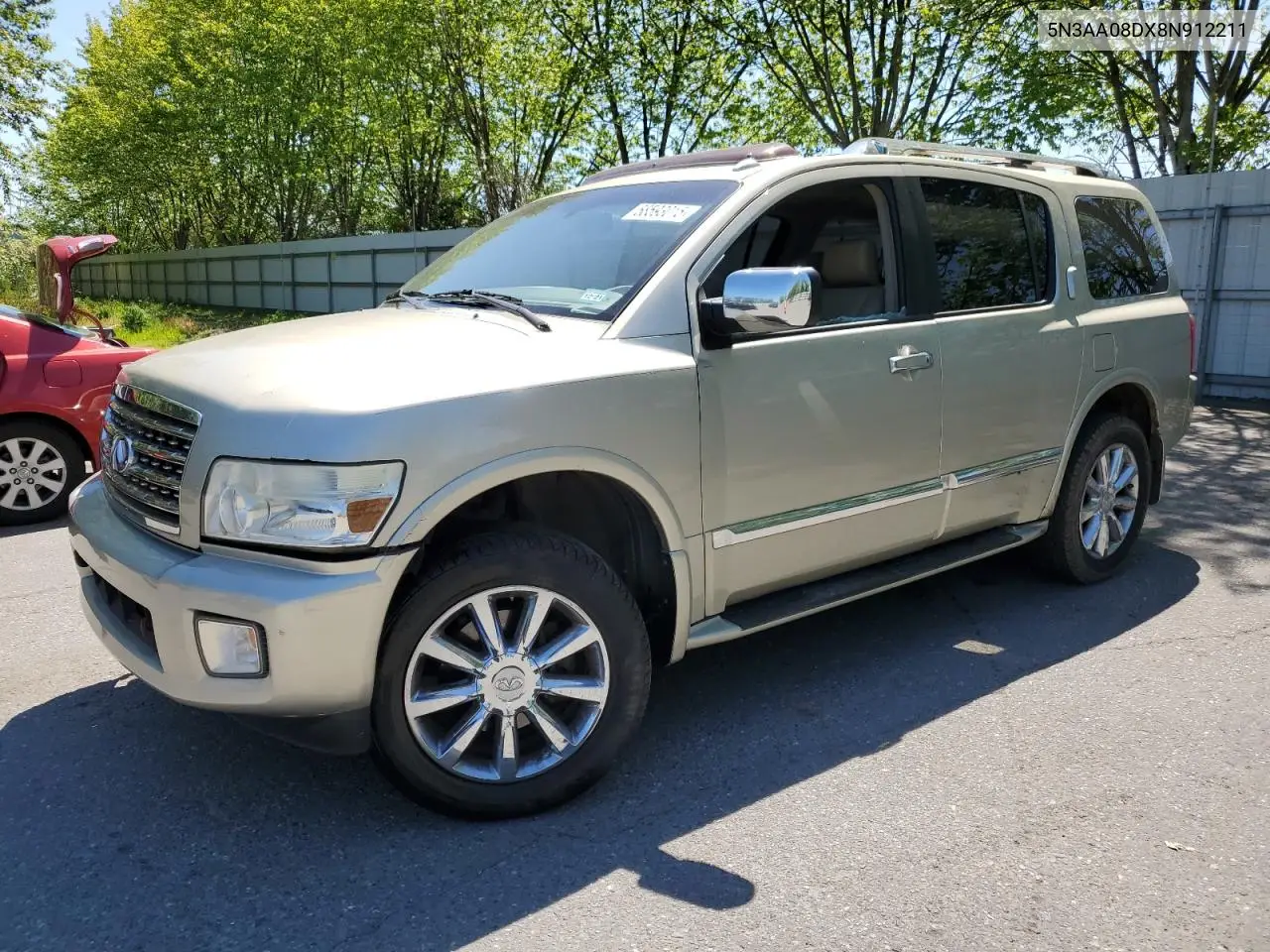2008 Infiniti Qx56 VIN: 5N3AA08DX8N912211 Lot: 58593015