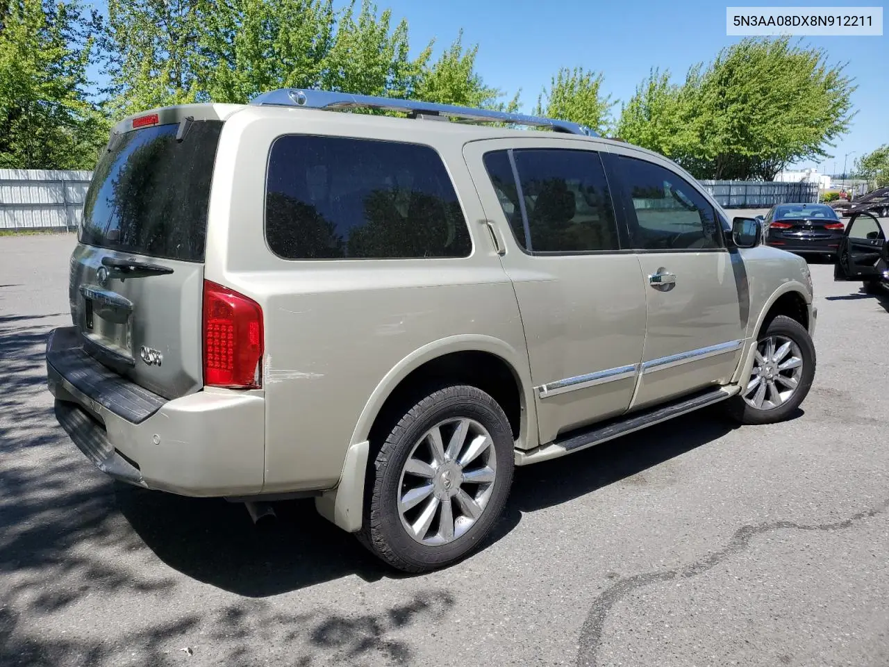 2008 Infiniti Qx56 VIN: 5N3AA08DX8N912211 Lot: 58593015