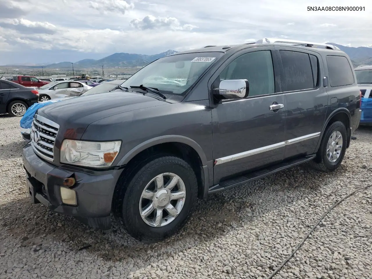 2008 Infiniti Qx56 VIN: 5N3AA08C08N900091 Lot: 58837065
