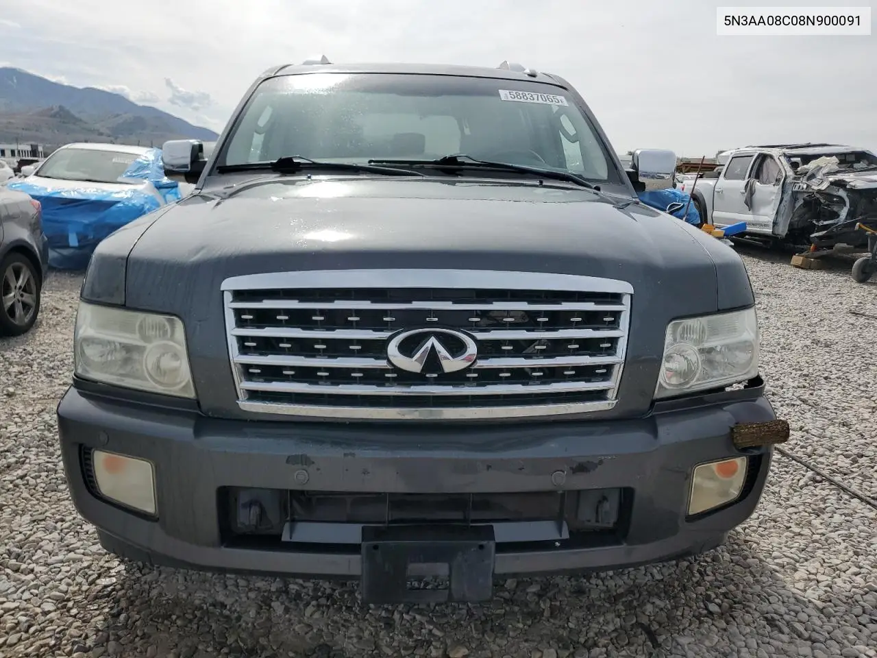 2008 Infiniti Qx56 VIN: 5N3AA08C08N900091 Lot: 58837065