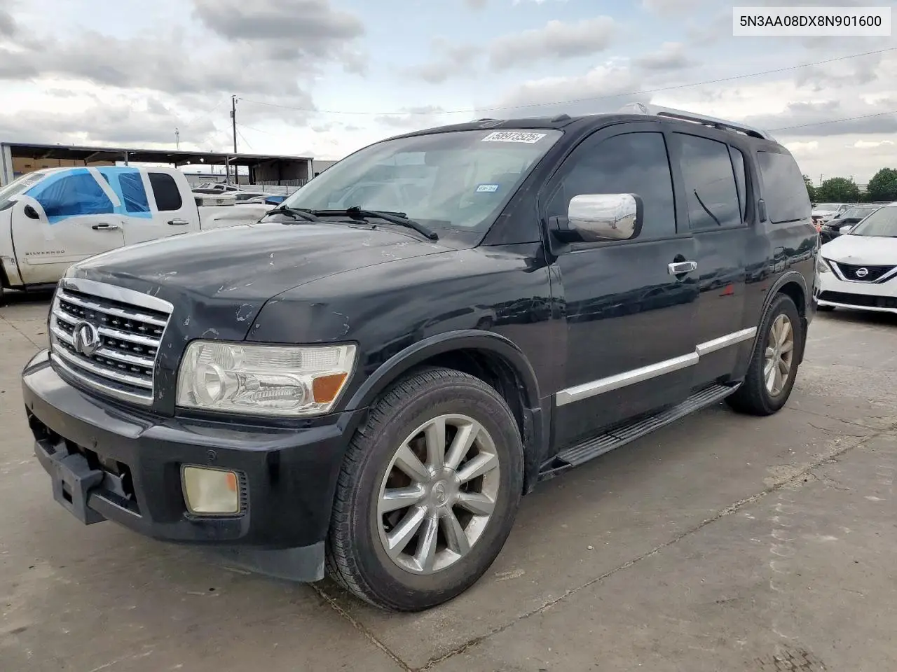 2008 Infiniti Qx56 VIN: 5N3AA08DX8N901600 Lot: 58973525