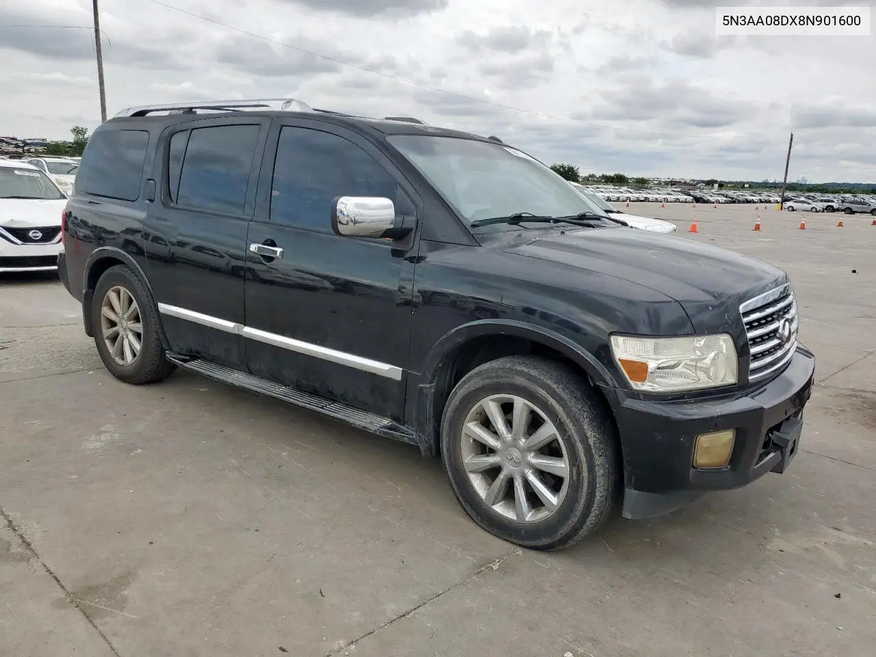 2008 Infiniti Qx56 VIN: 5N3AA08DX8N901600 Lot: 58973525