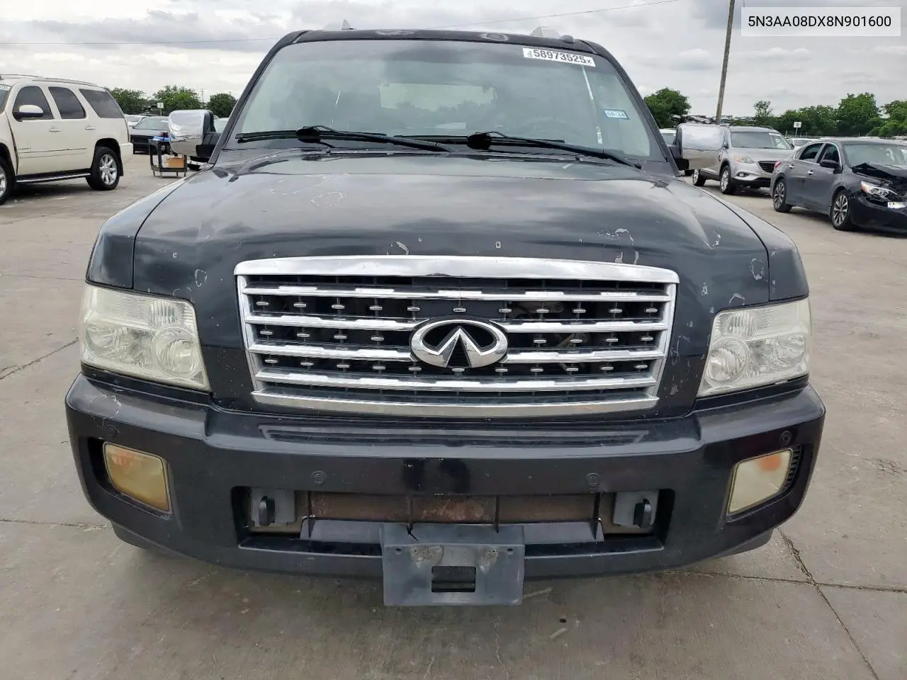2008 Infiniti Qx56 VIN: 5N3AA08DX8N901600 Lot: 58973525