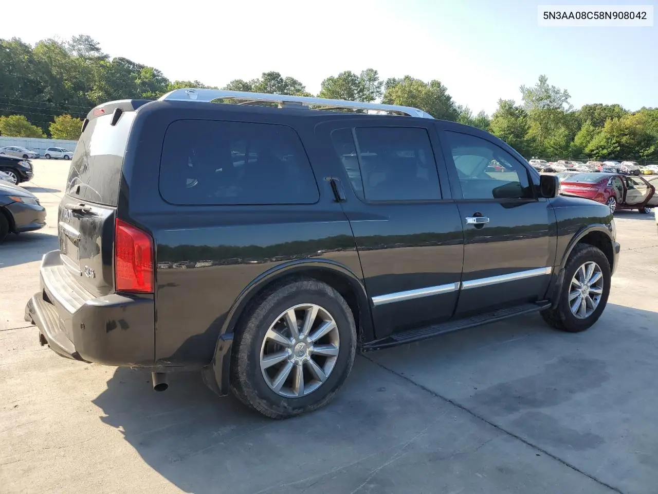 2008 Infiniti Qx56 VIN: 5N3AA08C58N908042 Lot: 62000535