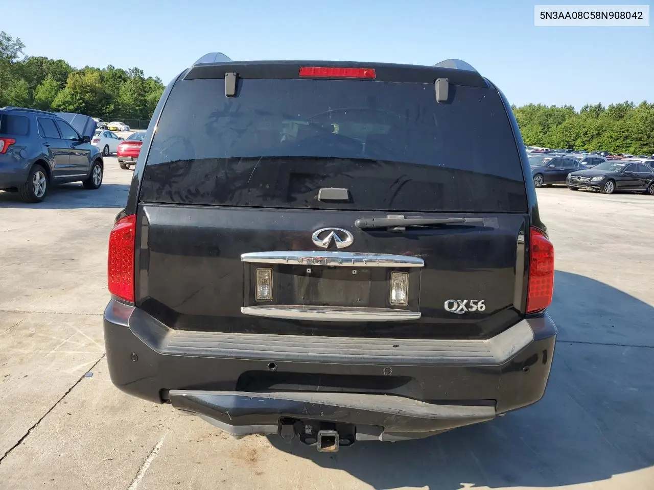 2008 Infiniti Qx56 VIN: 5N3AA08C58N908042 Lot: 62000535