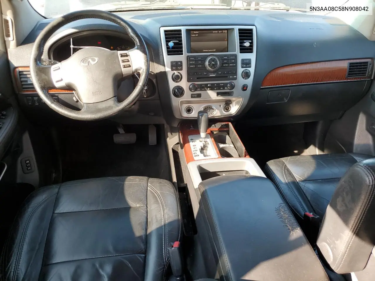 2008 Infiniti Qx56 VIN: 5N3AA08C58N908042 Lot: 62000535