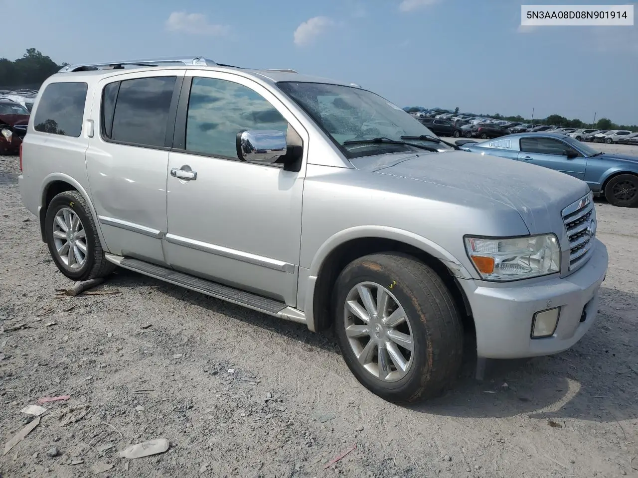 2008 Infiniti Qx56 VIN: 5N3AA08D08N901914 Lot: 62106545