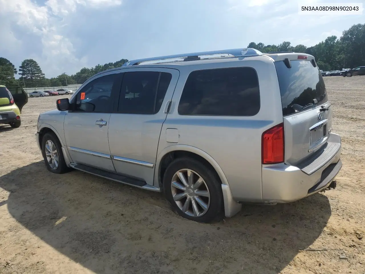 2008 Infiniti Qx56 VIN: 5N3AA08D98N902043 Lot: 62360365